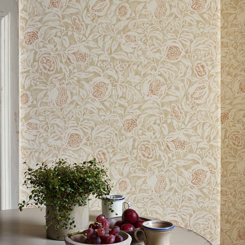 Annandale Wallpaper 216395 by Sanderson in Amber Sepia Brown